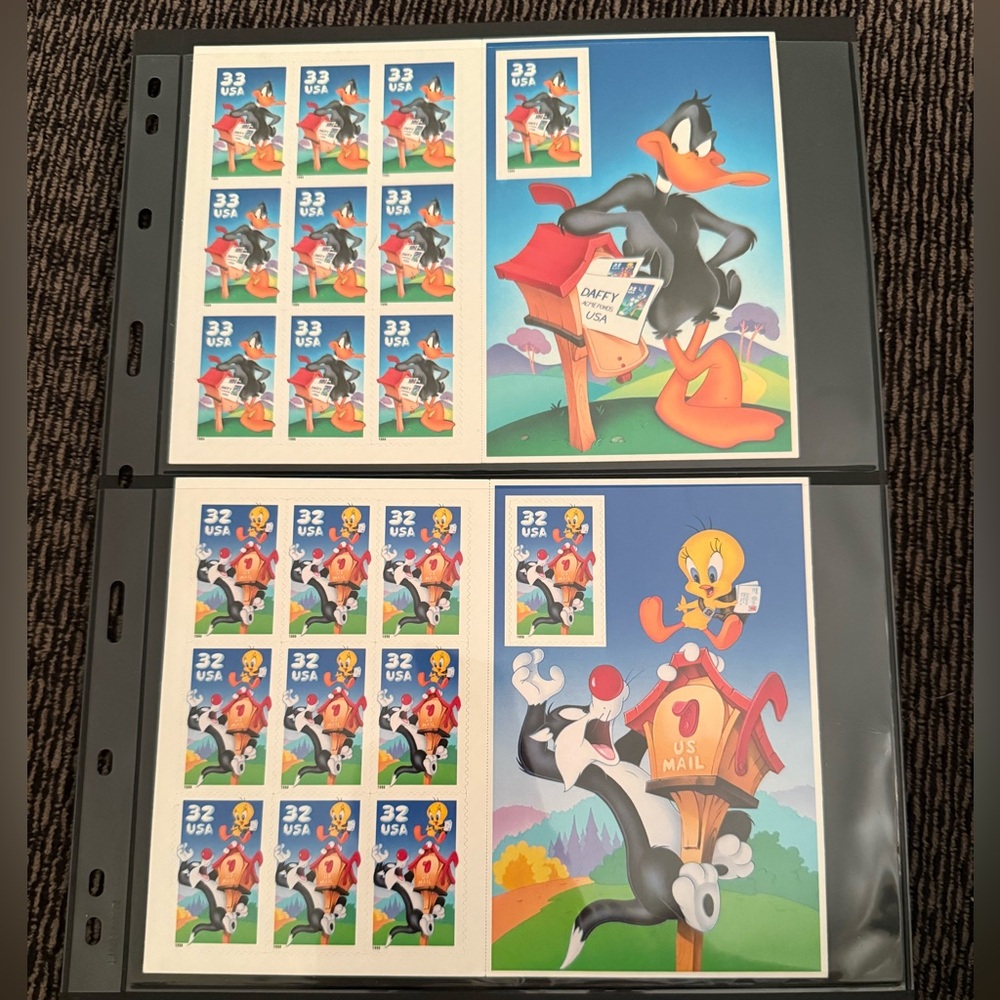 Looney Tunes Collectible Stamp Sheets